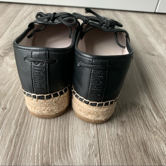 Circus by SAM EDELMAN Cora Espadrilles Ballet Flat Black Size 8 - Picture 7 of 10